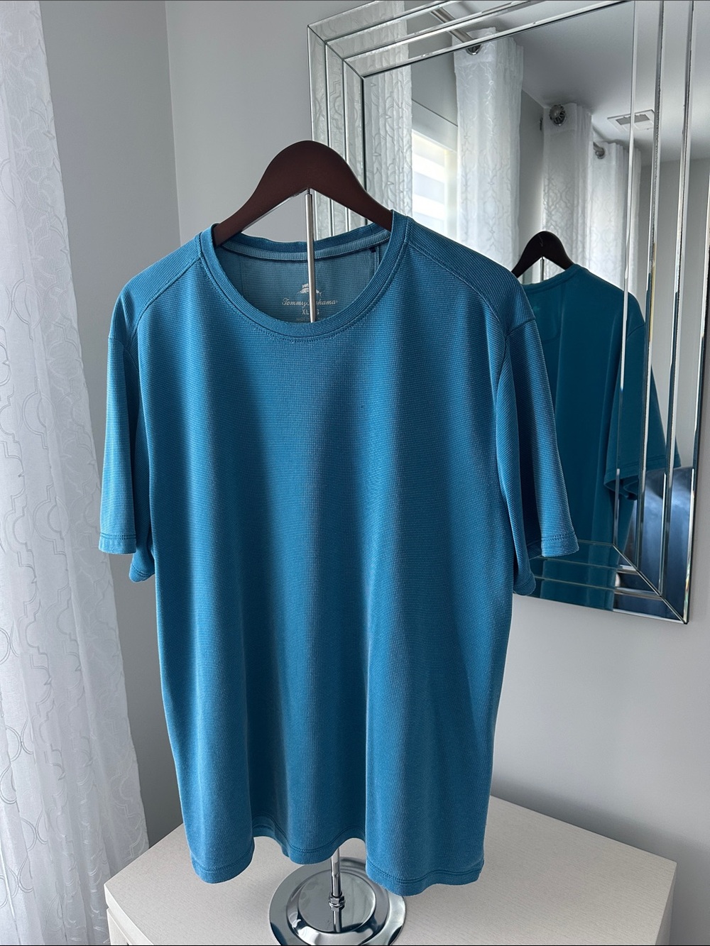 Tommy Bahama Teal Blue Short-Sleeve Performance Tee